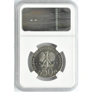 Polska, PRL, Teatr Wielki, 50 złotych 1983, Warszawa, NGC MS65