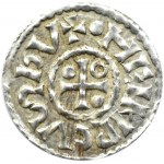 Niemcy, Bawaria, Henryk II, denar (985-995), mincerz Aljan, Ratyzbona