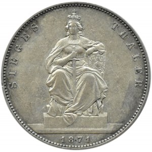 Niemcy, Prusy, Wilhelm I, talar 1871 A, Berlin