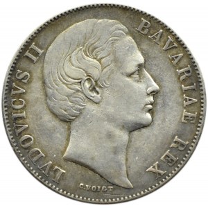 Niemcy, Bawaria, Ludwik II, talar 1868, Monachium