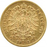 Niemcy, Saksonia, Johann I, 10 marek 1873 E, Muldenhütten, rzadkie