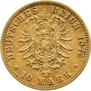 Niemcy, Hamburg, 10 marek 1875 J, Hamburg