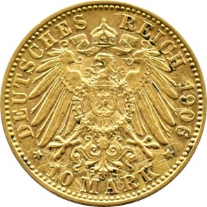 Niemcy, Bawaria, Otto, 10 marek 1906 D, Monachium