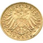 Niemcy, Bawaria, Otto, 10 marek 1909 D, Monachium, PIĘKNE!!