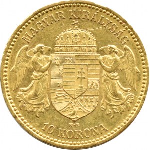 Austro-Węgry, Franciszek Józef I, 10 koron 1892, Kremnica