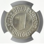 Wolne Miasto Gdańsk, 1 gulden 1932, Berlin, NGC MS63