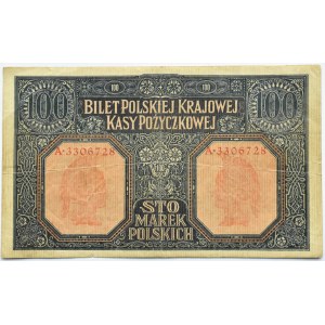 Polska, II RP, 100 marek 1916, Generał, seria A