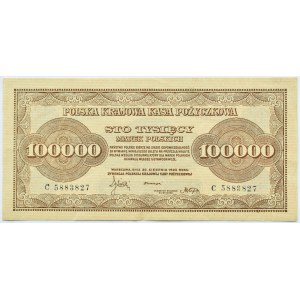 Polska, II RP, 100000 marek 1923, seria C, Warszawa, PIĘKNE!