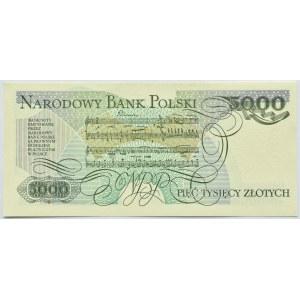 Polska, PRL, F. Chopin, 5000 złotych 1988, seria DY, Warszawa, UNC