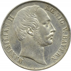 Niemcy, Bawaria, Maksymilian II, talar 1859, Monachium