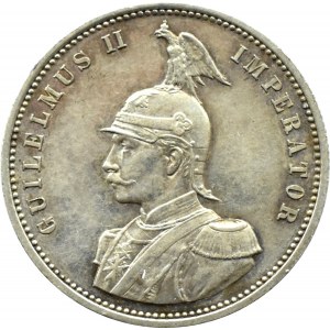 Niemcy, OstAfrica, Guilelmus (Wilhelm) II, 1 rupia 1890 J, Hamburg
