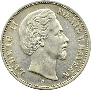 Niemcy, Bawaria, Ludwik II, 5 marek 1875 D, Monachium