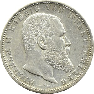 Niemcy, Wirtembergia, Wilhelm II, 5 marek 1903 F, Stuttgart