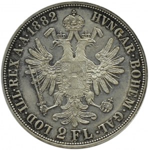 Austro-Węgry, Franciszek Józef I, 2 floreny 1882, Wiedeń