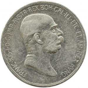Austro-Węgry, Franciszek Józef I, 5 koron 1908, Wiedeń