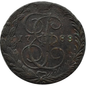 Rosja, Katarzyna II, 5 kopiejek 1788 E.M., Jekaterinburg