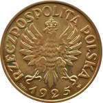 Polska, II RP, Konstytucja, 5 złotych 1925, kopia nr 04, tombak, Kremnica UNC