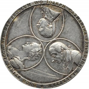 Rosja, Paweł I, medal wybity z okazji końca stulecia, 1799, bardzo rzadki, Diakov R3