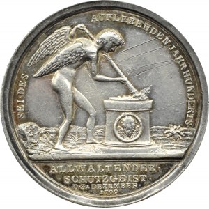 Rosja, Paweł I, medal wybity z okazji końca stulecia, 1799, bardzo rzadki, Diakov R3