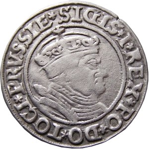 Zygmunt I Stary, grosz 1535, Toruń, MAŁA ROZETA