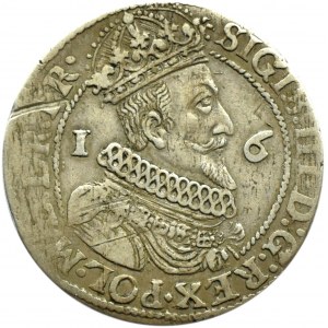 Zygmunt III Waza, ort 1624, przebitka daty 3/4, Gdańsk