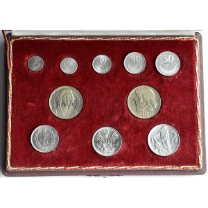 Polska, PRL, zestaw monet w oryginalnym pudełku NBP