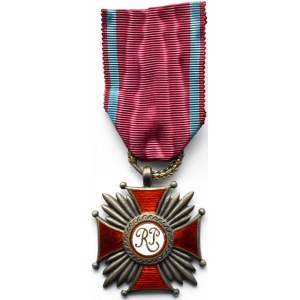 Polska, II RP, Srebrny Krzyż Zasługi z nadaniem, wyk. Tadeusz Szmalenberg, UNIKATOWY