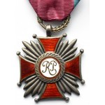 Polska, II RP, Srebrny Krzyż Zasługi z nadaniem, wyk. Tadeusz Szmalenberg, UNIKATOWY