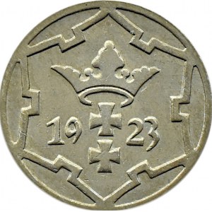 Wolne Miasto Gdańsk, 5 pfennig 1923, Berlin, piękne