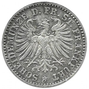 Niemcy, Wolne Miasto Frankfurt, 1 kreuzer 1866, Frankfurt