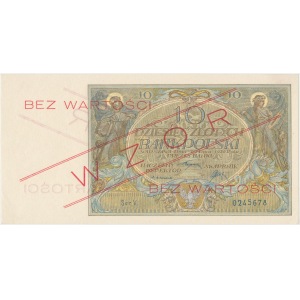 10 złotych 1926 - WZÓR - Ser. V. 0245678