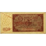 5 złotych 1948 - SPECIMEN - AL 1234567