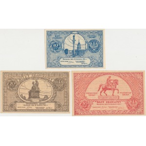 KOMPLET 10, 20 i 50 groszy 1924 (3szt)