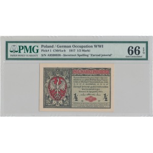 1/2 mkp 1916 jenerał - A 95... - PMG 66 EPQ