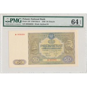 50 złotych 1946 - B - PMG 64 EPQ