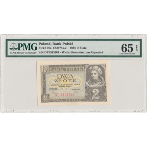 2 złote 1936 - DT - PMG 65 EPQ