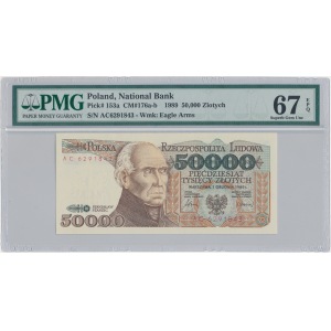 50.000 złotych 1989 - AC - PMG 67 EPQ