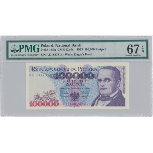 100.000 złotych 1993 - AE - PMG 67 EPQ