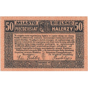 Bielsko (Bielitz), Miasto 50 halerzy 1919 - Seria 5 
