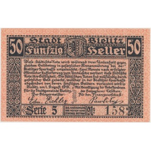 Bielsko (Bielitz), Miasto 50 halerzy 1919 - Seria 5 