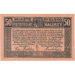 Bielsko (Bielitz), Miasto 50 halerzy 1919 - Seria 6