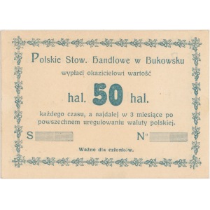 Bukowsko, Polskie Stow. Handlowe 50 halerzy (1919,1920)