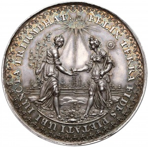 Władysław IV, medal Na pamiątkę rozejmu w Sztumskiej Wsi 1635 (1642) - DADLER i HÖHN