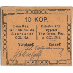 Golina, T-wo Oszczędn.-Poż. 10 kop. (1915) - RZADKOŚĆ