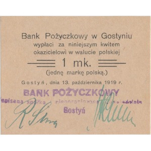 Gostyń, Bank Pożyczkowy 1 mk 1919