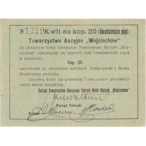 Kamińsk, T-wo Akcyjne Wojciechów 25 kop. (1914)