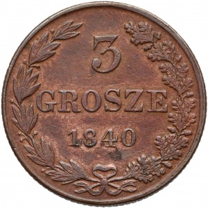 3 grosze Warszawa 1840 MW