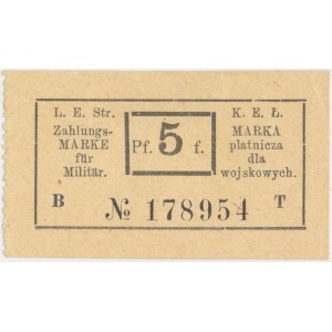 Łódź, Marka płatnicza dla wojskowych 5 fen. 1917