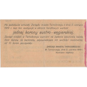 Tarnobrzeg, Zarząd Miasta 1 kr. 1919 WZÓR