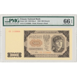 500 złotych 1948 - CC - PMG 66 EPQ